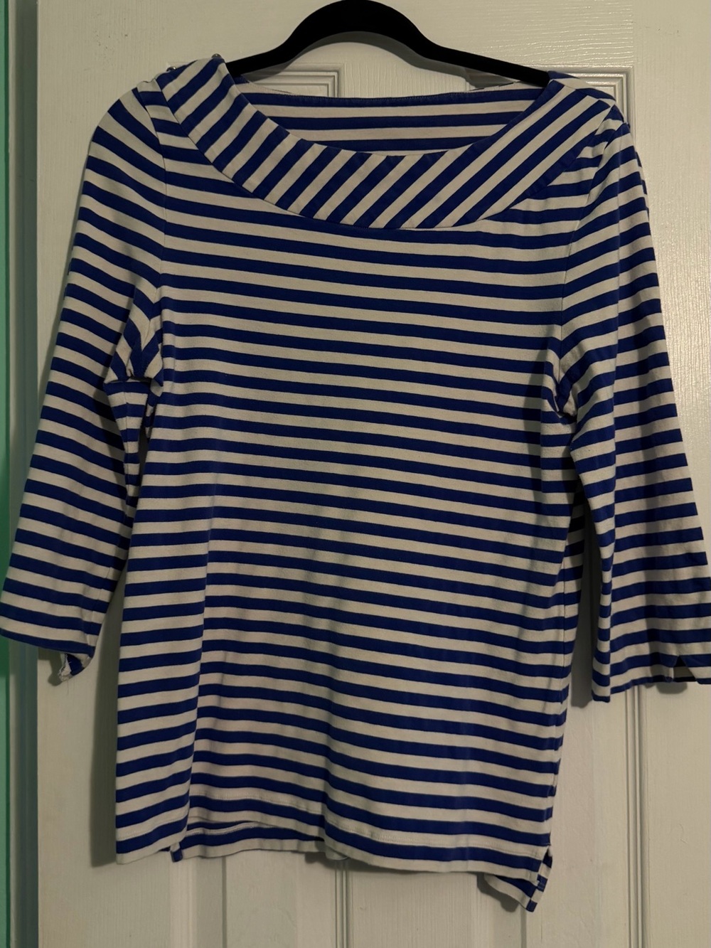 kate spade Blue and White Striped Top